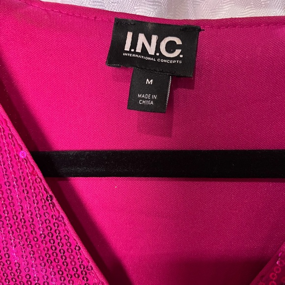 INC Barbie Pink Sequin Party Dress - Picture 2 of 11